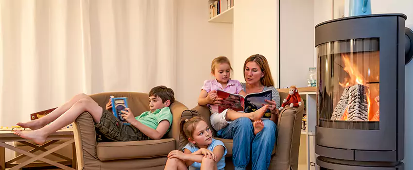 Outdoor Morso Fireplace Broken Screen Replacement in Strathroy Caradoc, Ontario